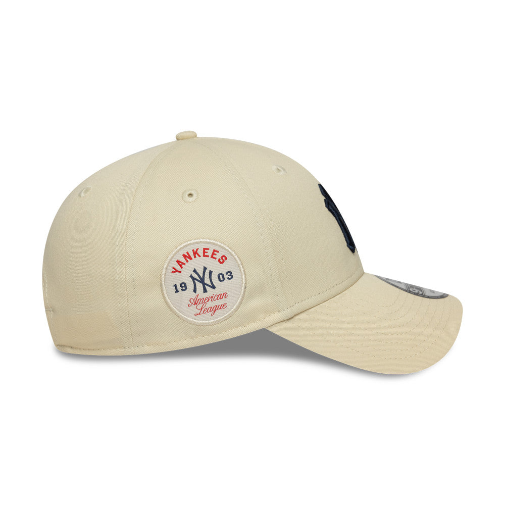 New Era New York Yankees MLB Side Patch Light Cream 9FORTY Cap