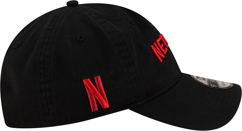 New Era x Netflix Washed Logo Black 9TWENTY Cap