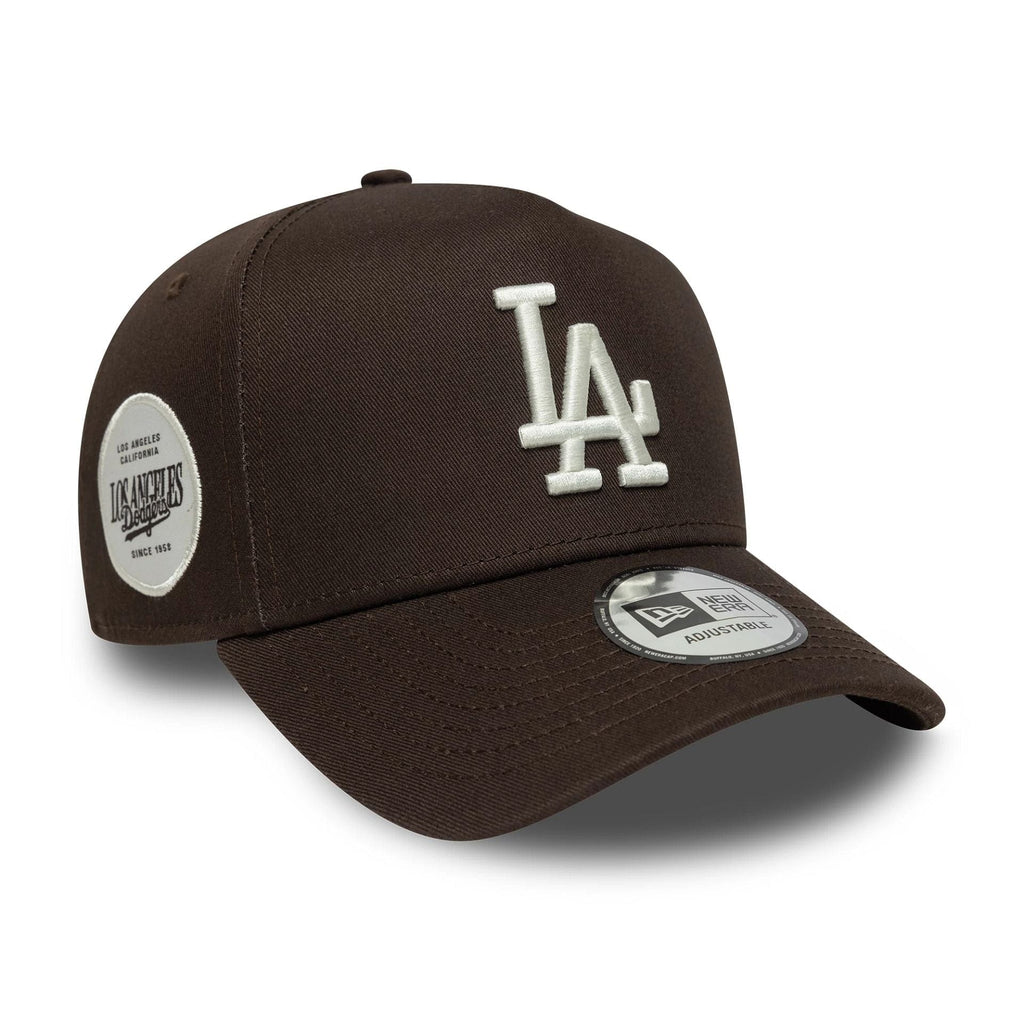 New Era LA Dodgers MLB Sidepatch Dark Brown 9FORTY E-Frame Adjustable Cap