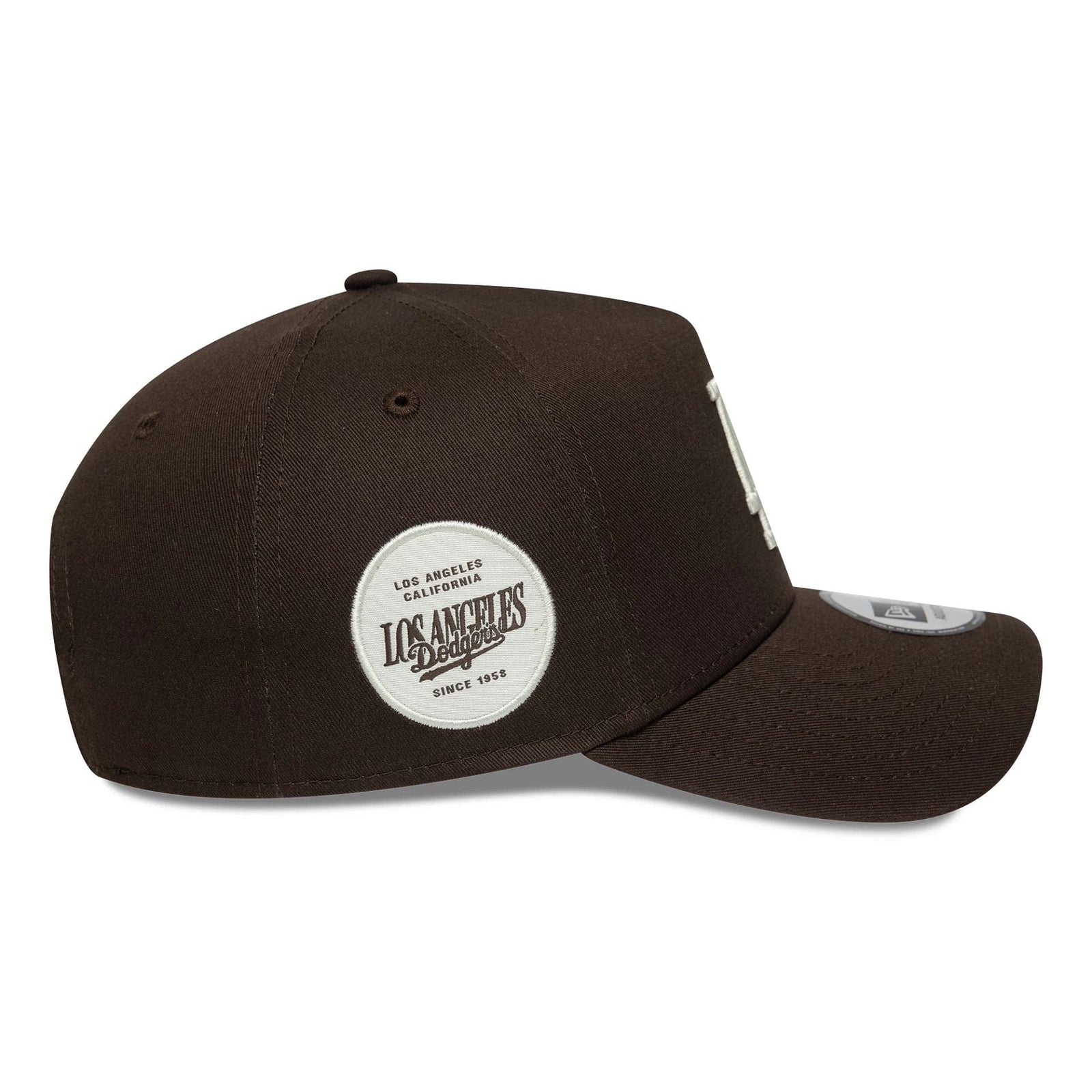 New Era LA Dodgers MLB Sidepatch Dark Brown 9FORTY E-Frame Adjustable Cap