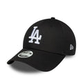 New Era LA Dodgers Womens MLB League Essential Black 9FORTY Adjustable Cap