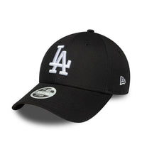New Era LA Dodgers Womens MLB League Essential Black 9FORTY Adjustable Cap