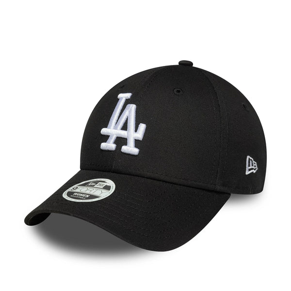New Era LA Dodgers Womens MLB League Essential Black 9FORTY Adjustable Cap