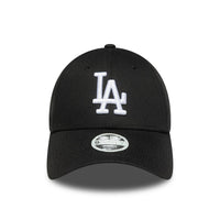 New Era LA Dodgers Womens MLB League Essential Black 9FORTY Adjustable Cap