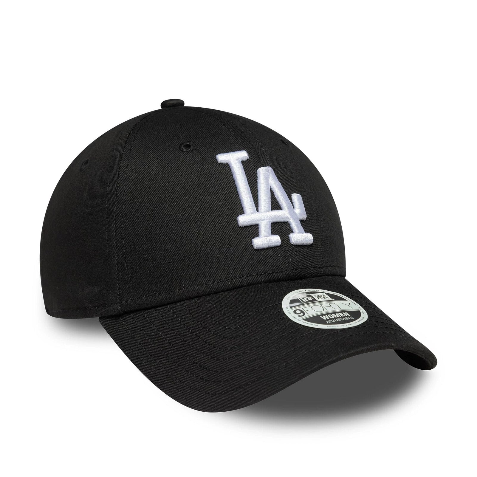New Era LA Dodgers Womens MLB League Essential Black 9FORTY Adjustable Cap