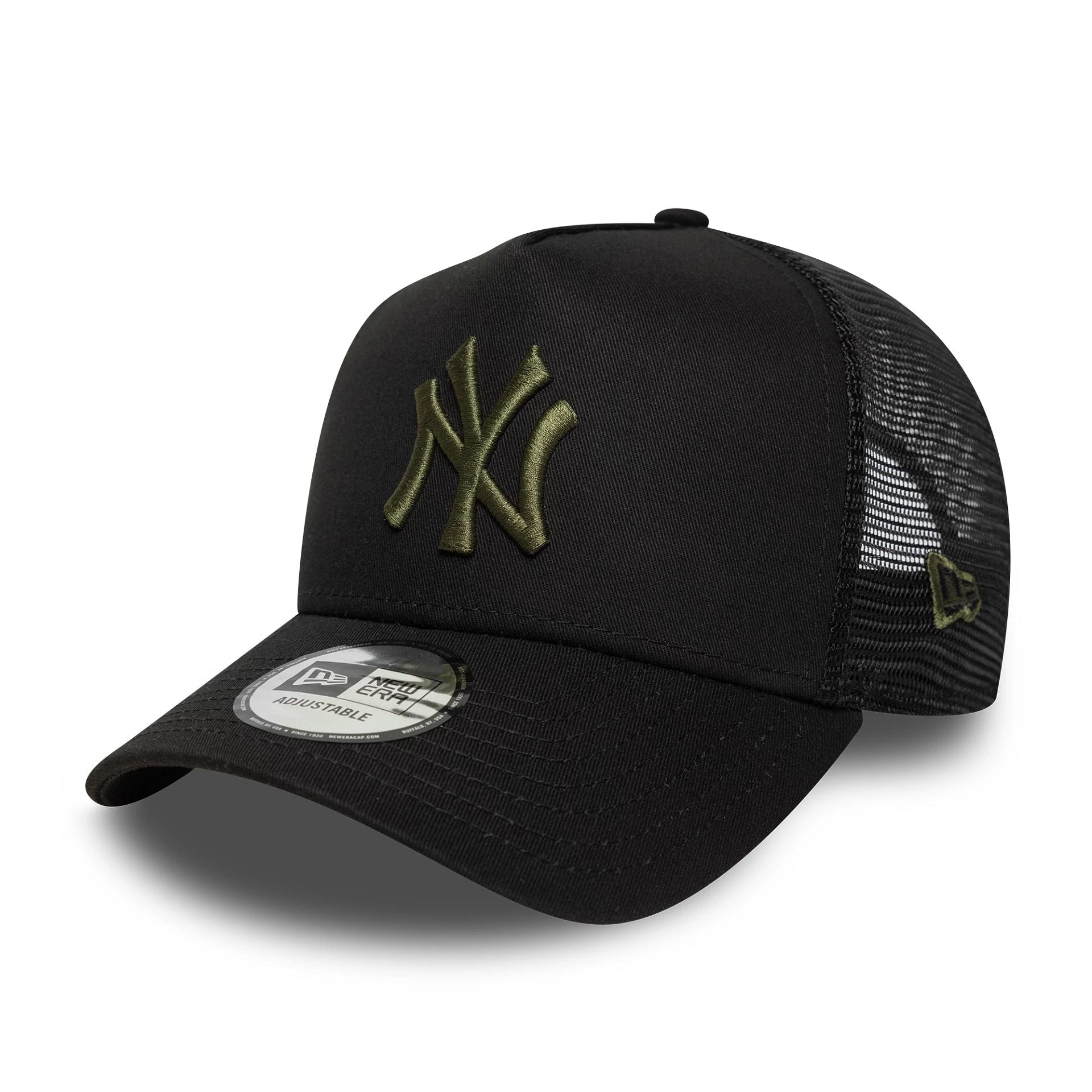 New Era New York Yankees MLB League Essential Black A-Frame Trucker