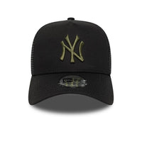 New Era New York Yankees MLB League Essential Black A-Frame Trucker