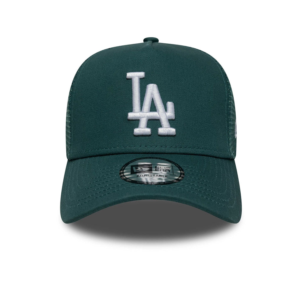 New Era Los Angeles Dodgers MLB Team Outline Dark Green A-Frame Trucker Cap