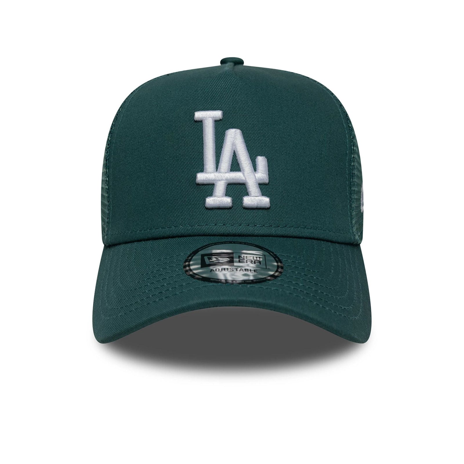 New Era Los Angeles Dodgers MLB Team Outline Dark Green A-Frame Trucker Cap