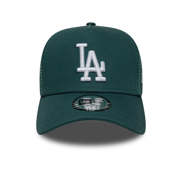 New Era Los Angeles Dodgers MLB Team Outline Dark Green A-Frame Trucker Cap