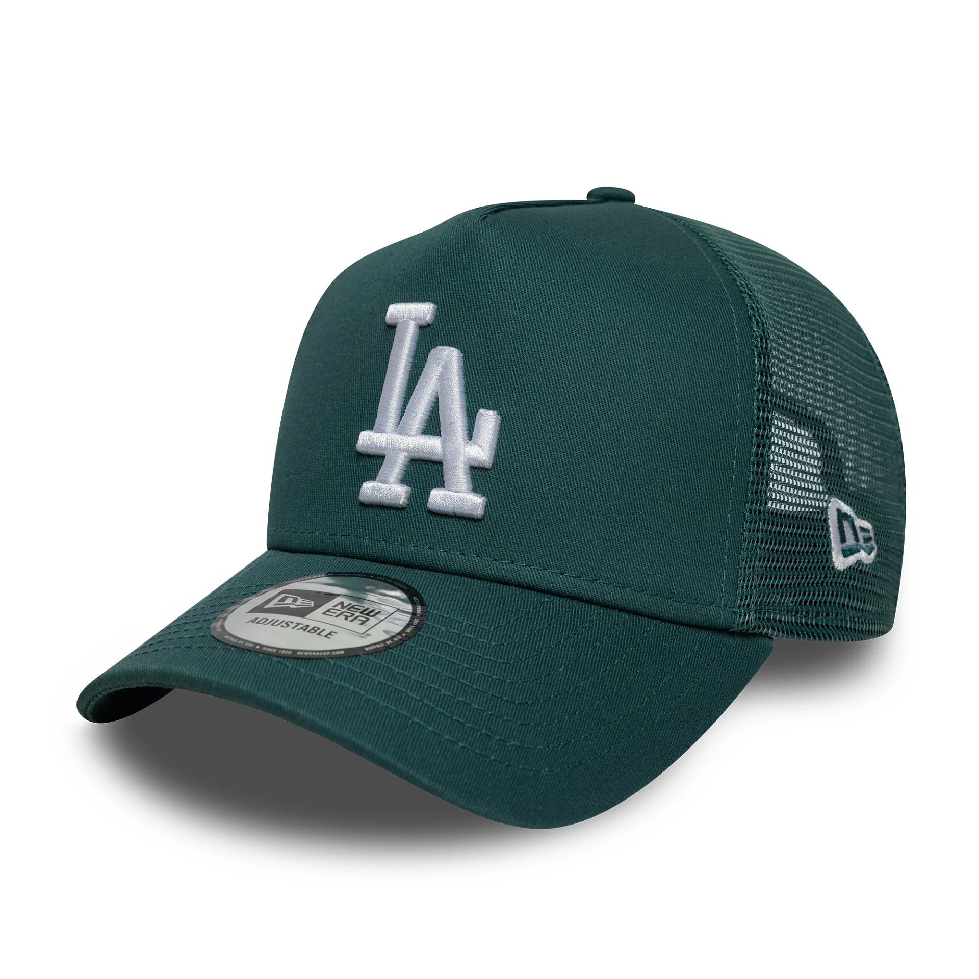 New Era Los Angeles Dodgers MLB Team Outline Dark Green A-Frame Trucker