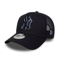 New Era New York Yankees MLB Team Outline Navy E-Frame Trucker Cap