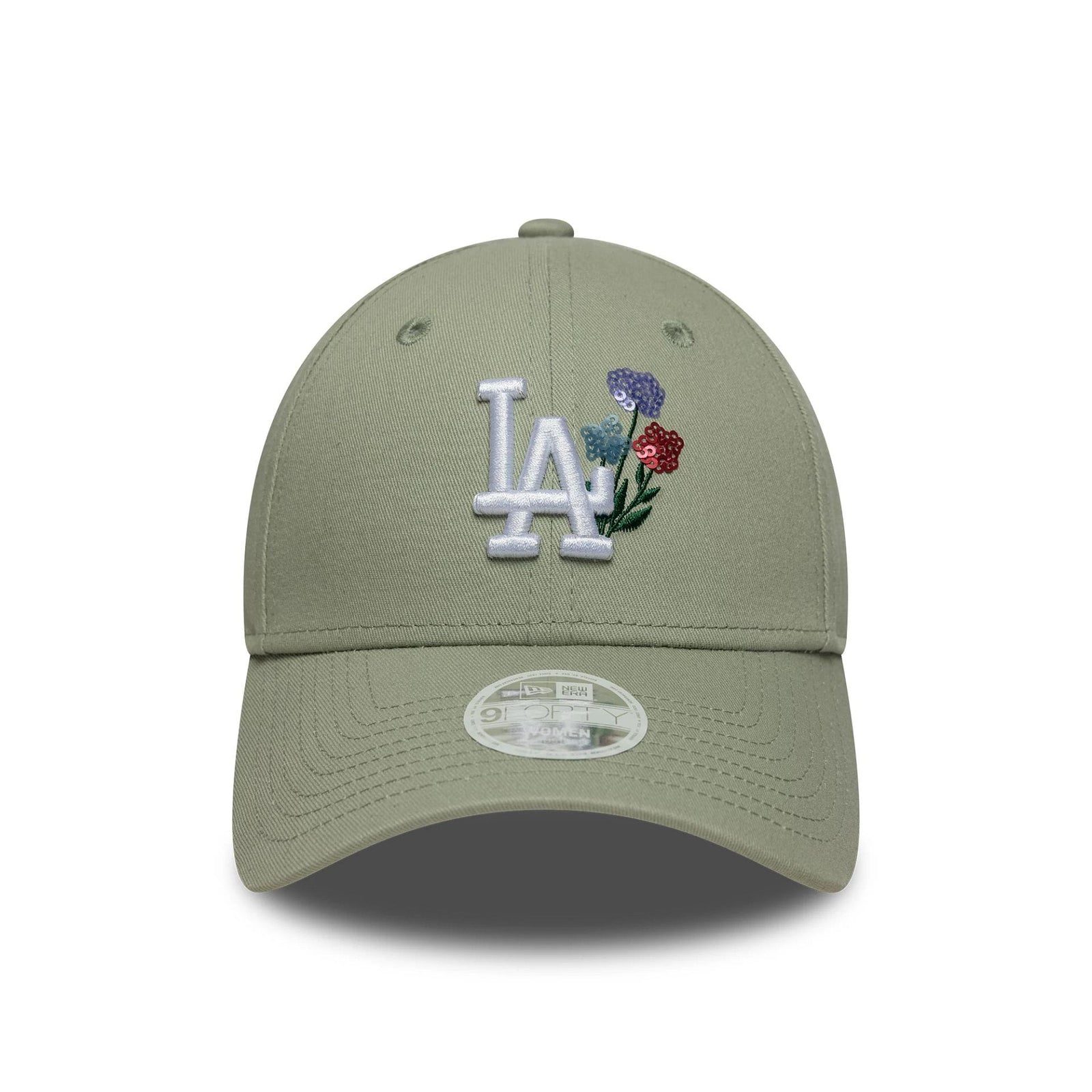 New Era LA Dodgers Womens MLB Floral Pastel Green 9FORTY Cap