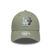 New Era LA Dodgers Womens MLB Floral Pastel Green 9FORTY Cap