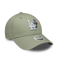 New Era LA Dodgers Womens MLB Floral Pastel Green 9FORTY Cap