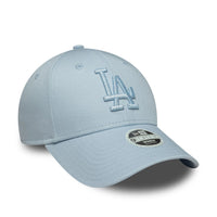 New Era LA Dodgers Womens MLB Metallic Logo Pastel Blue 9FORTY Cap