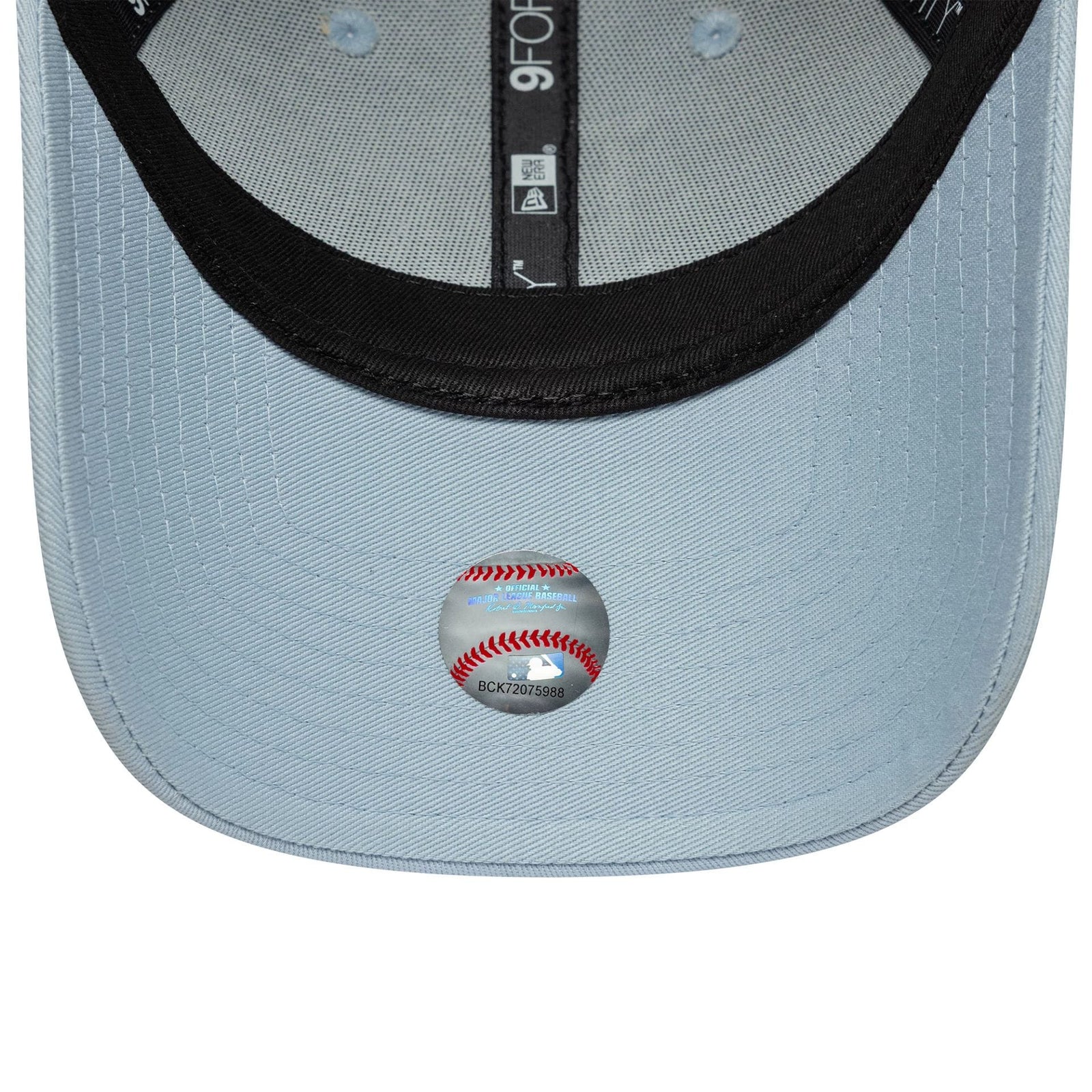 New Era LA Dodgers Womens MLB Metallic Logo Pastel Blue 9FORTY Cap