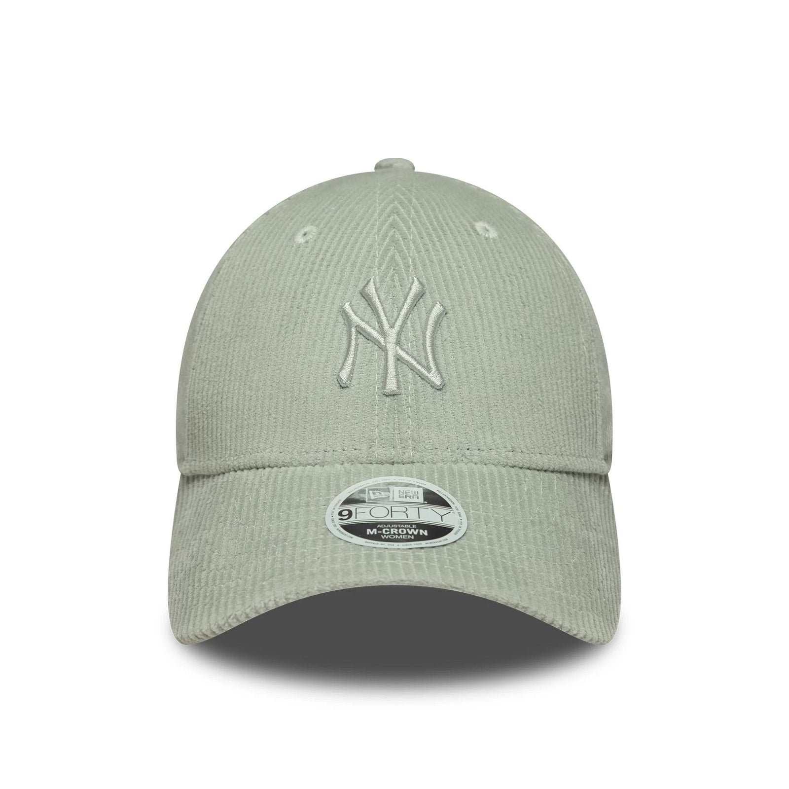 New Era New York Yankees Womens MLB Pastel Cord Green 9FORTY M-Crown Cap