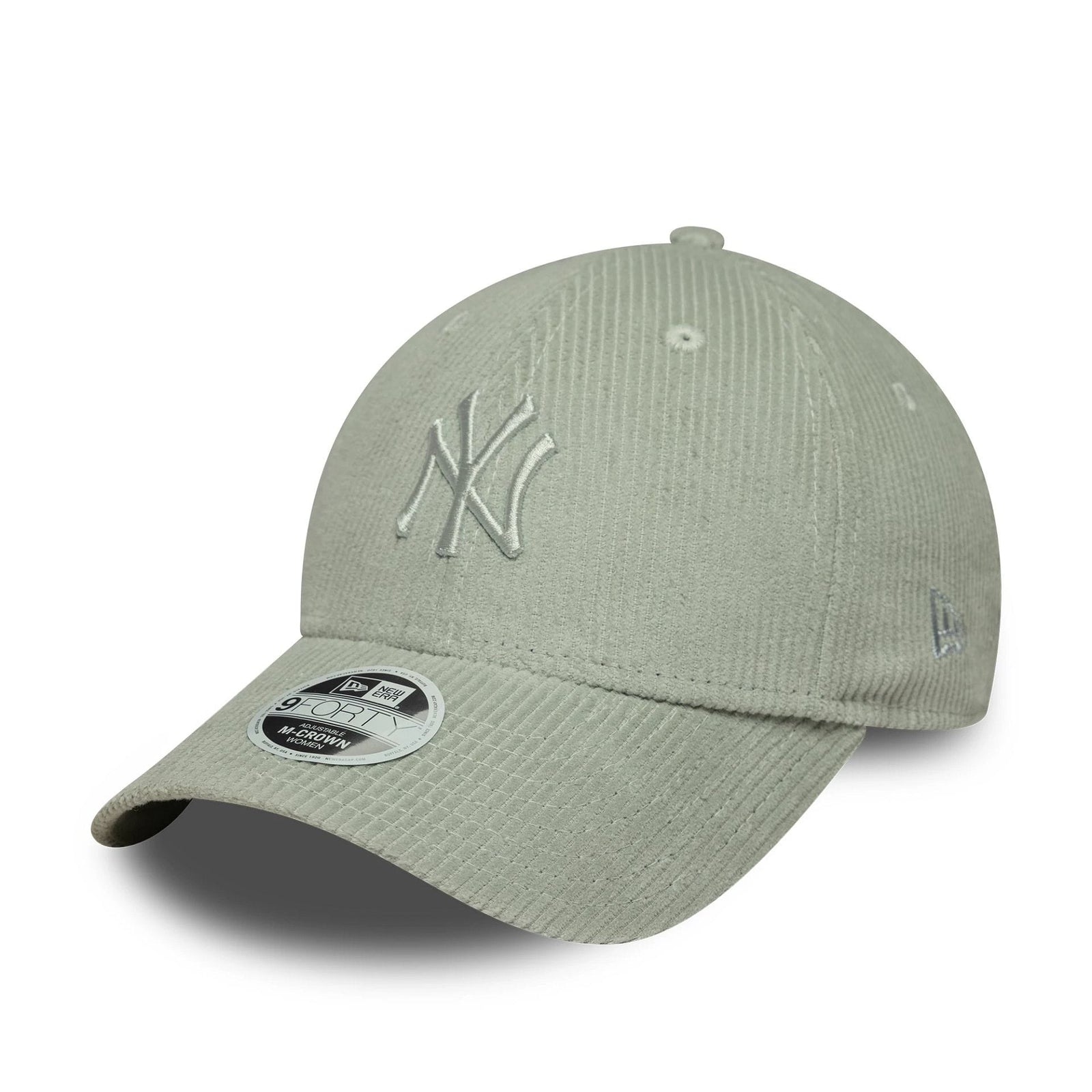 New Era New York Yankees Womens MLB Pastel Cord Green 9FORTY M-Crown Cap