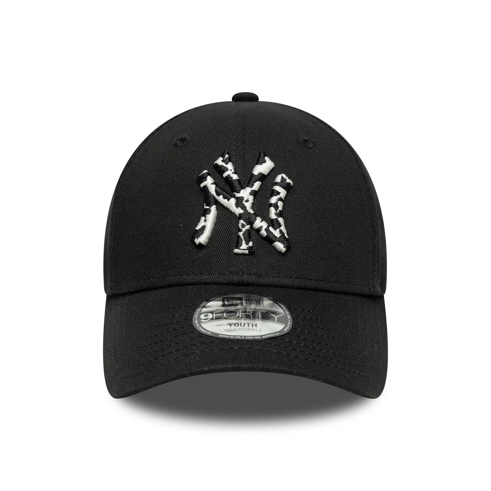 New Era New York Yankees MLB Animal Infill Black Youth 9FORTY Adjustable Cap
