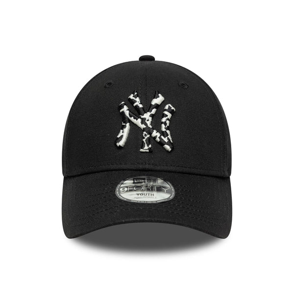 New Era New York Yankees MLB Animal Infill Black Youth 9FORTY Adjustable Cap