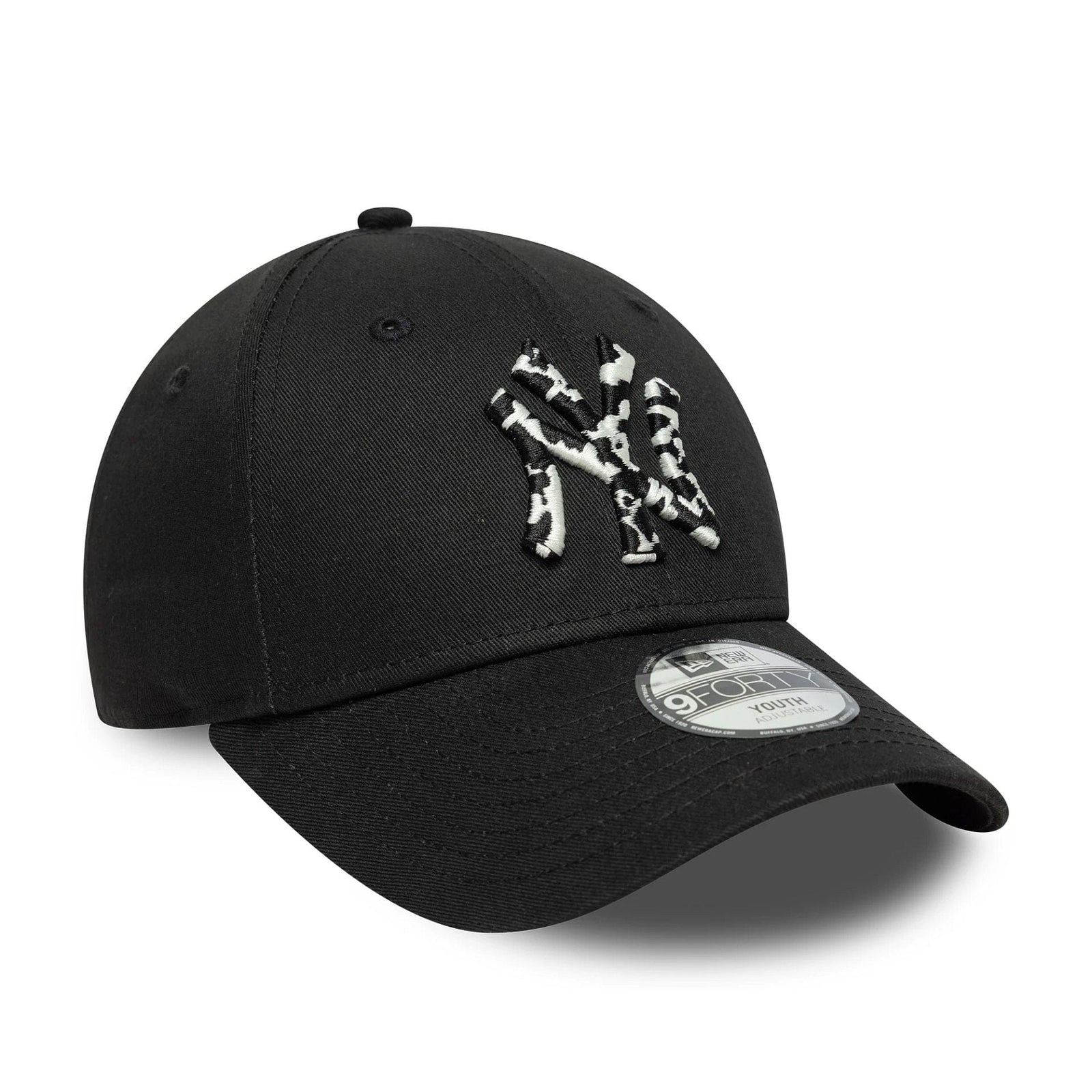 New Era New York Yankees MLB Animal Infill Black Youth 9FORTY Adjustable Cap