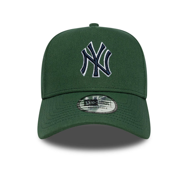New Era New York Yankees MLB Outline Script Dark Green 9FORTY E-Frame Cap