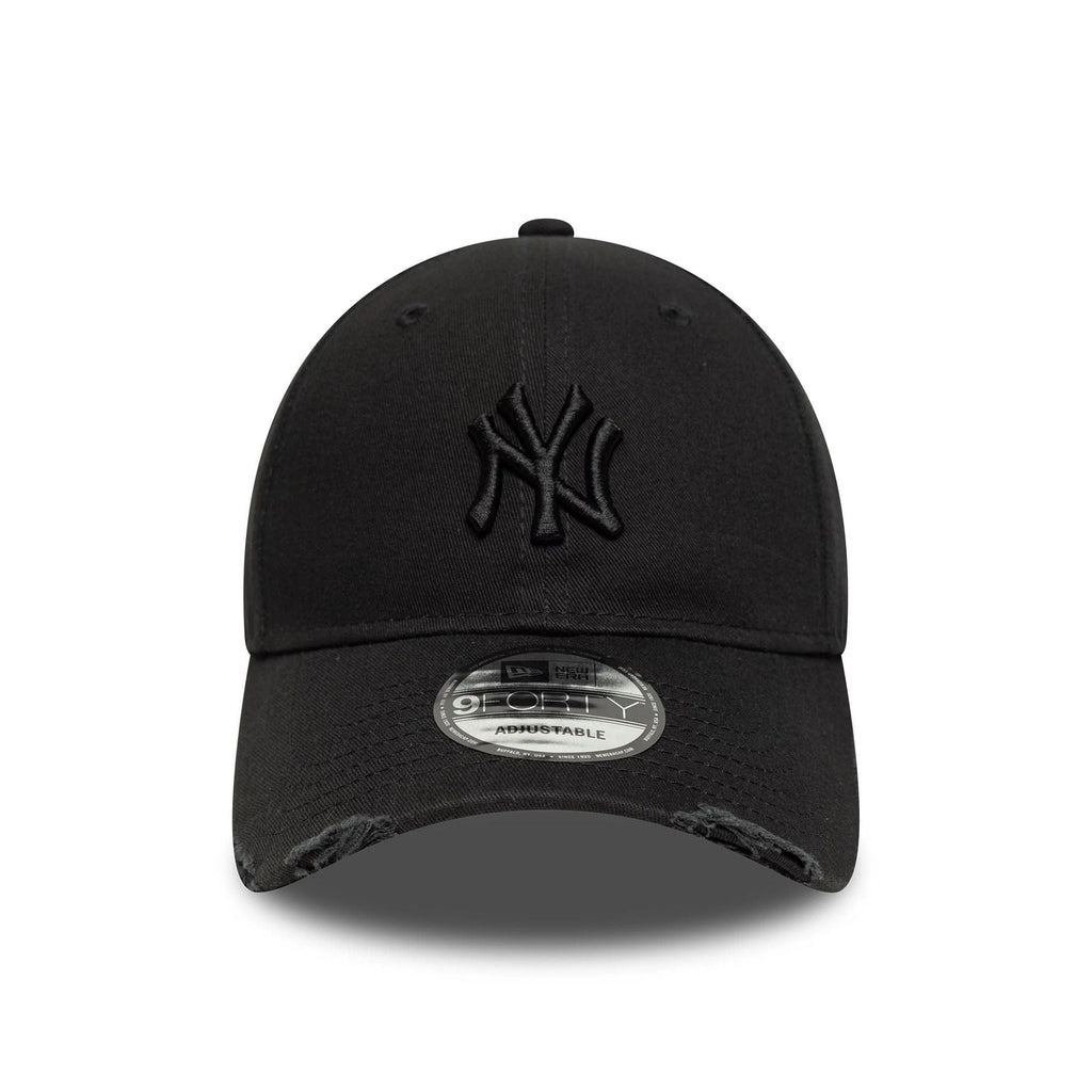 New Era New York Yankees MLB Washed Distressed Black 9FORTY Adjustable Cap