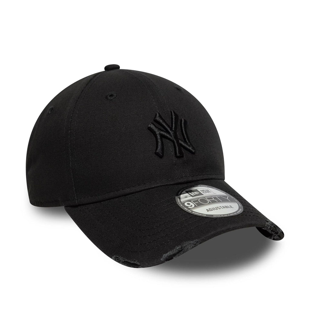 New Era New York Yankees MLB Washed Distressed Black 9FORTY Adjustable Cap