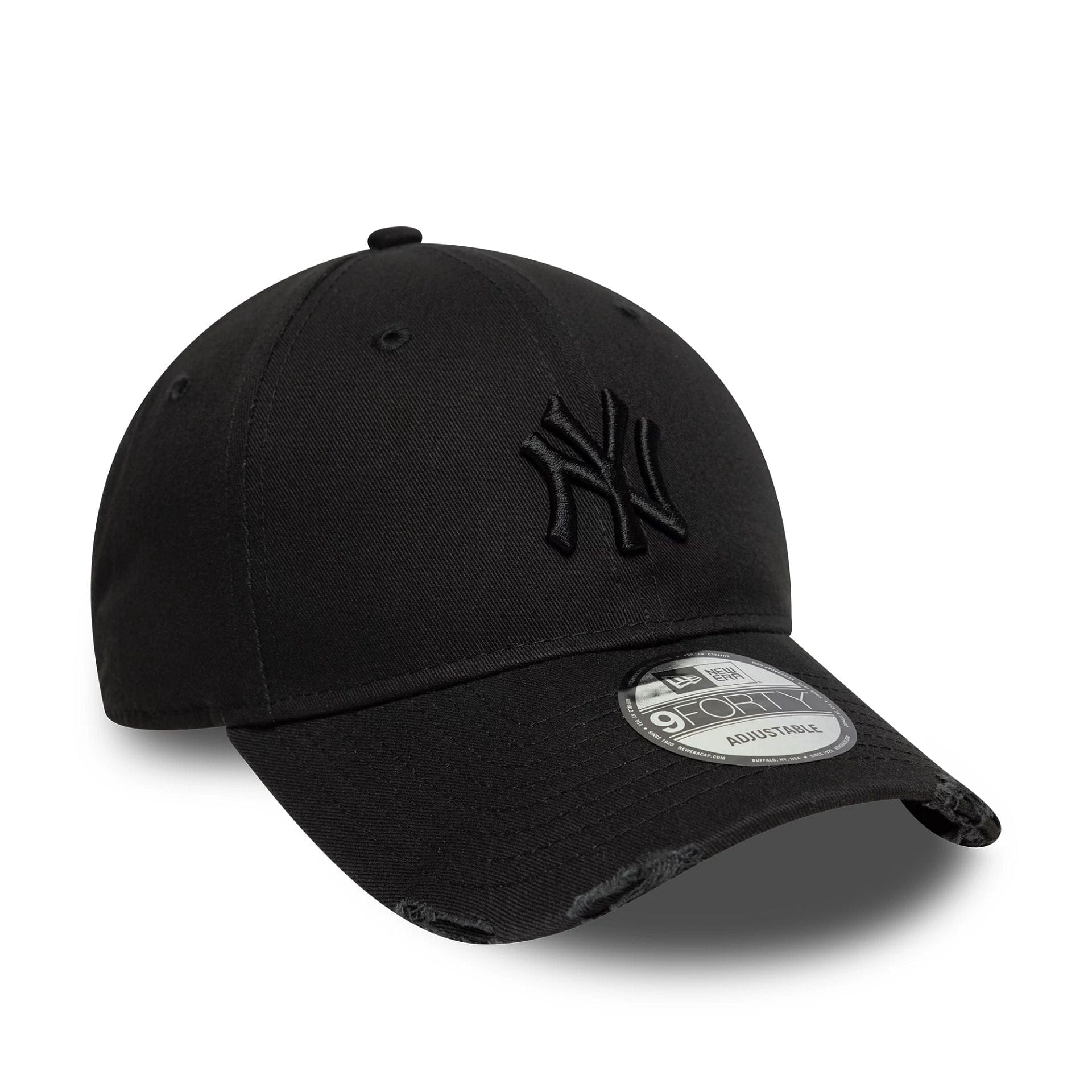 New Era New York Yankees MLB Washed Distressed Black 9FORTY Adjustable Cap
