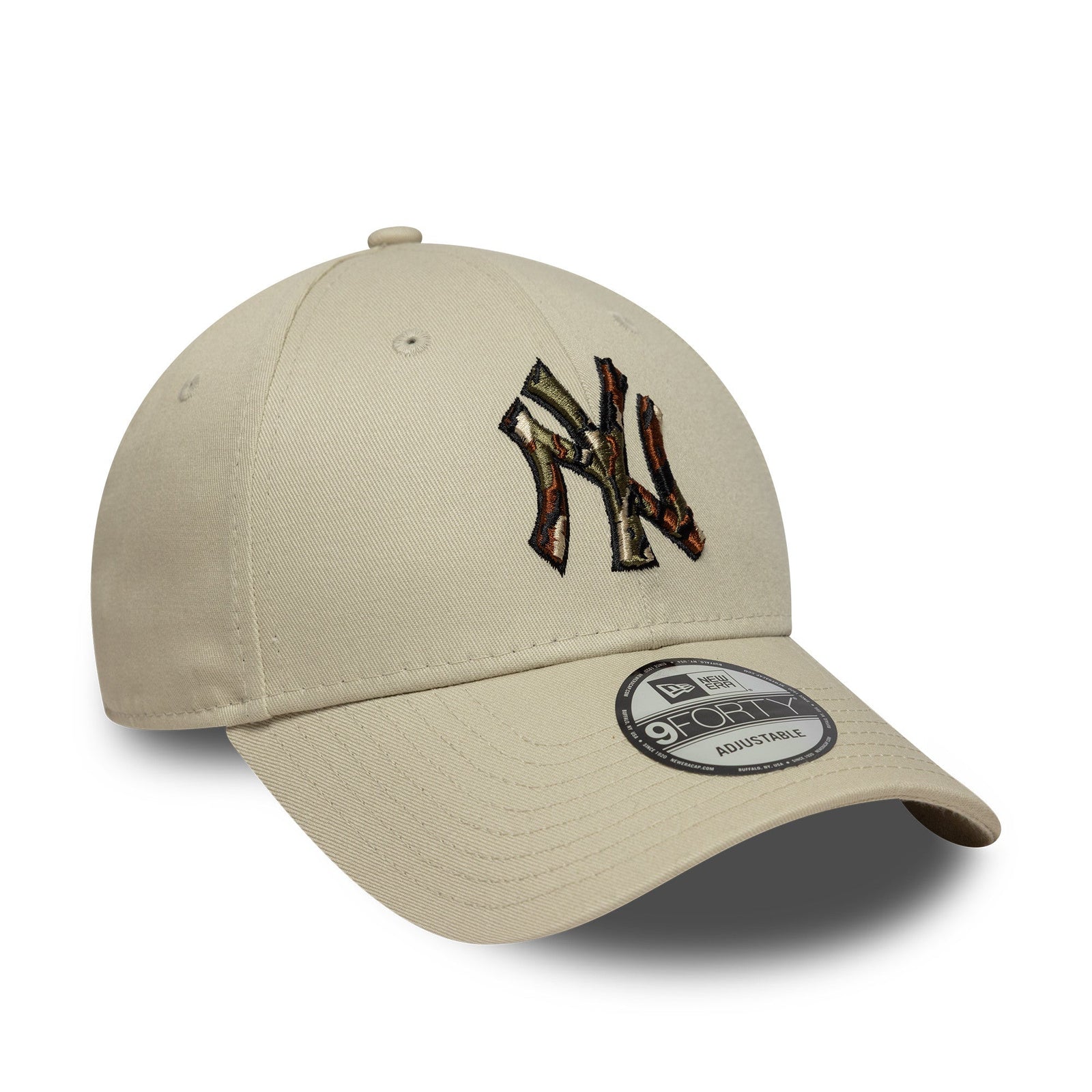 New Era New York Yankees MLB Outline Camo Cream 9FORTY Cap