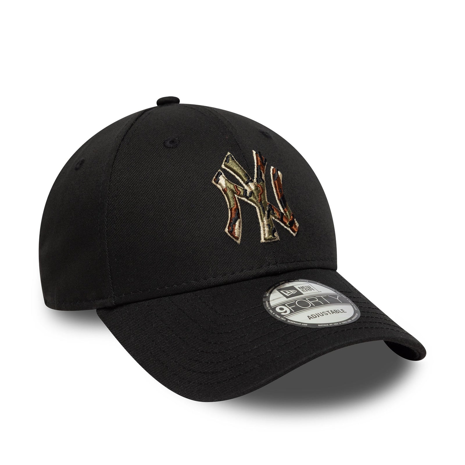 New Era New York Yankees MLB Outline Camo Black 9FORTY Cap