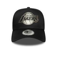 New Era LA Lakers NBA Metallic Black 9FORTY E-Frame Cap