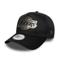 New Era LA Lakers NBA Metallic Black 9FORTY E-Frame Cap