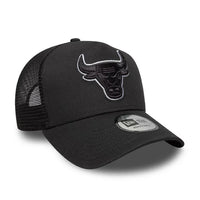 New Era Chicago Bulls NBA Outline Charcoal 9FORTY E-Frame Trucker Cap