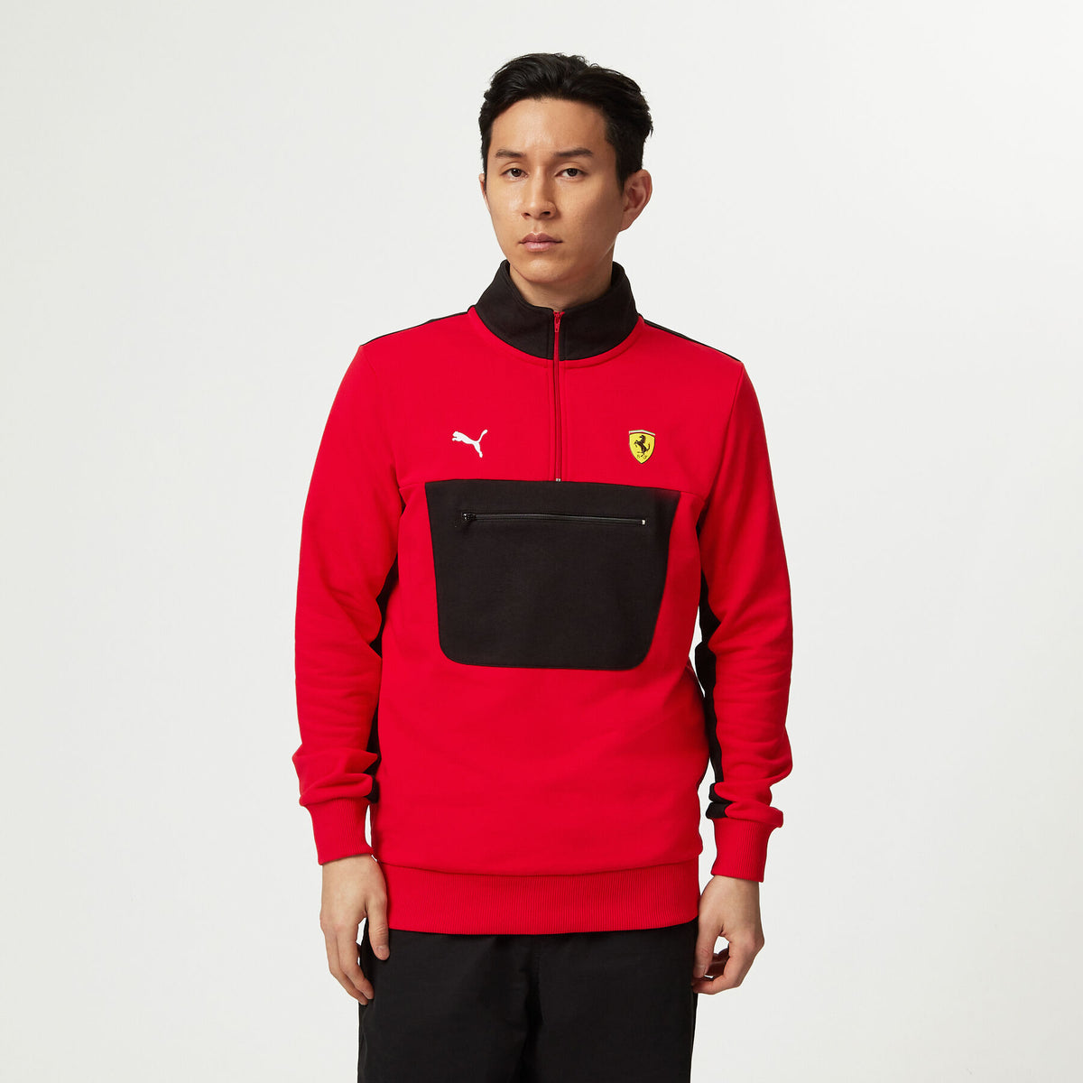 Scuderia Ferrari F1 Logo 1/4 Zip Sweater