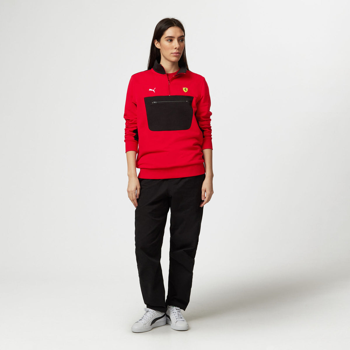 Scuderia Ferrari F1 Logo 1/4 Zip Sweater