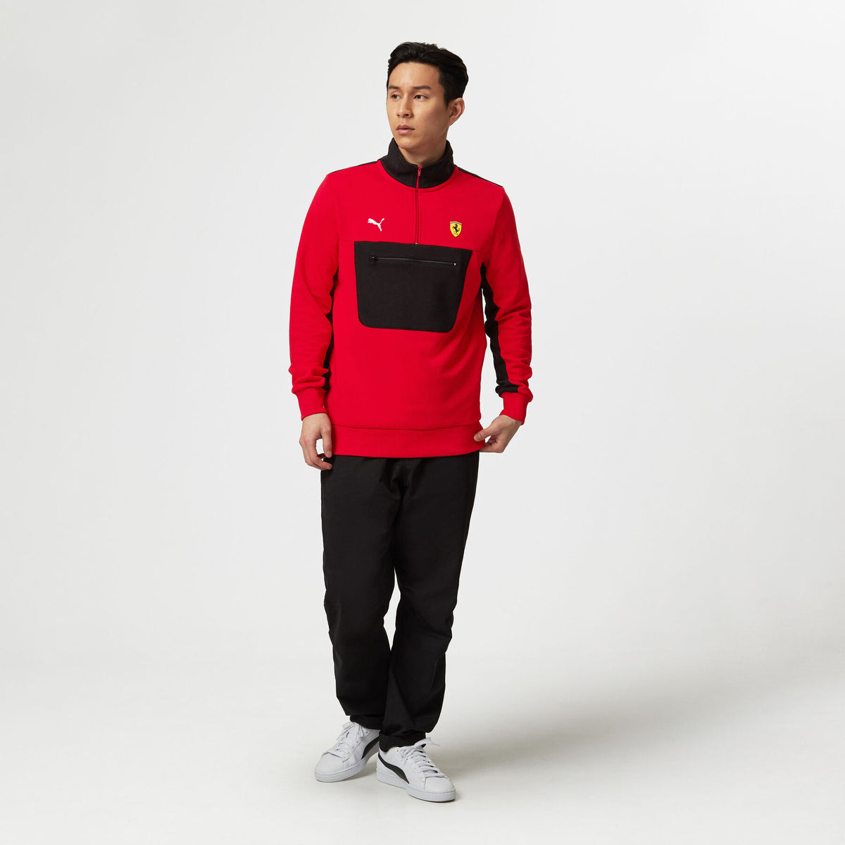 Scuderia Ferrari F1 Logo 1/4 Zip Sweater