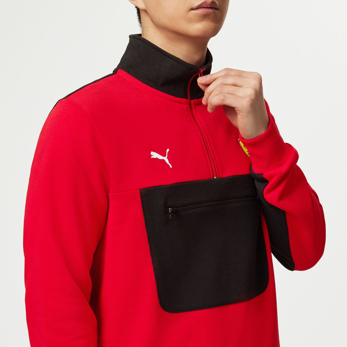 Scuderia Ferrari F1 Logo 1/4 Zip Sweater