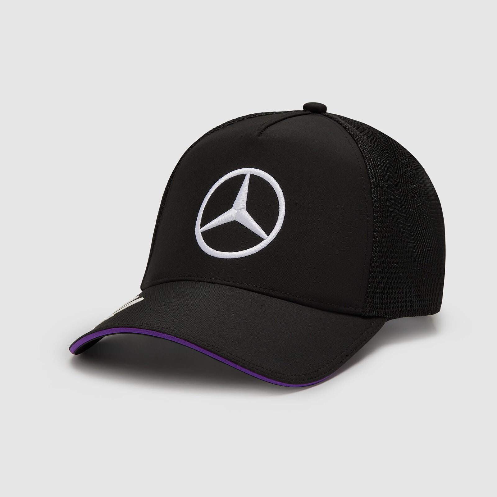 Mercedes-AMG F1 2024 Lewis Hamilton Driver Trucker Cap - Cap On