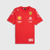 Scuderia Ferrari F1 2024 Charles Leclerc Driver T-shirt - XL