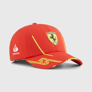 Scuderia Ferrari F1 2024 Carlos Sainz Driver Cap - Cap On