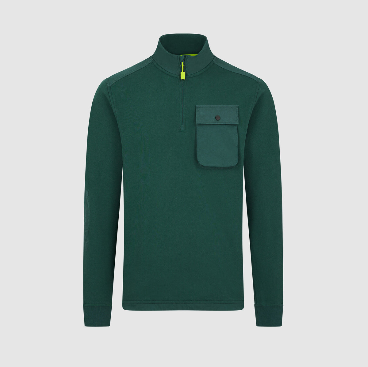 Aston Martin F1 Team 1/4 Zip Pocket Logo Sweatshirt
