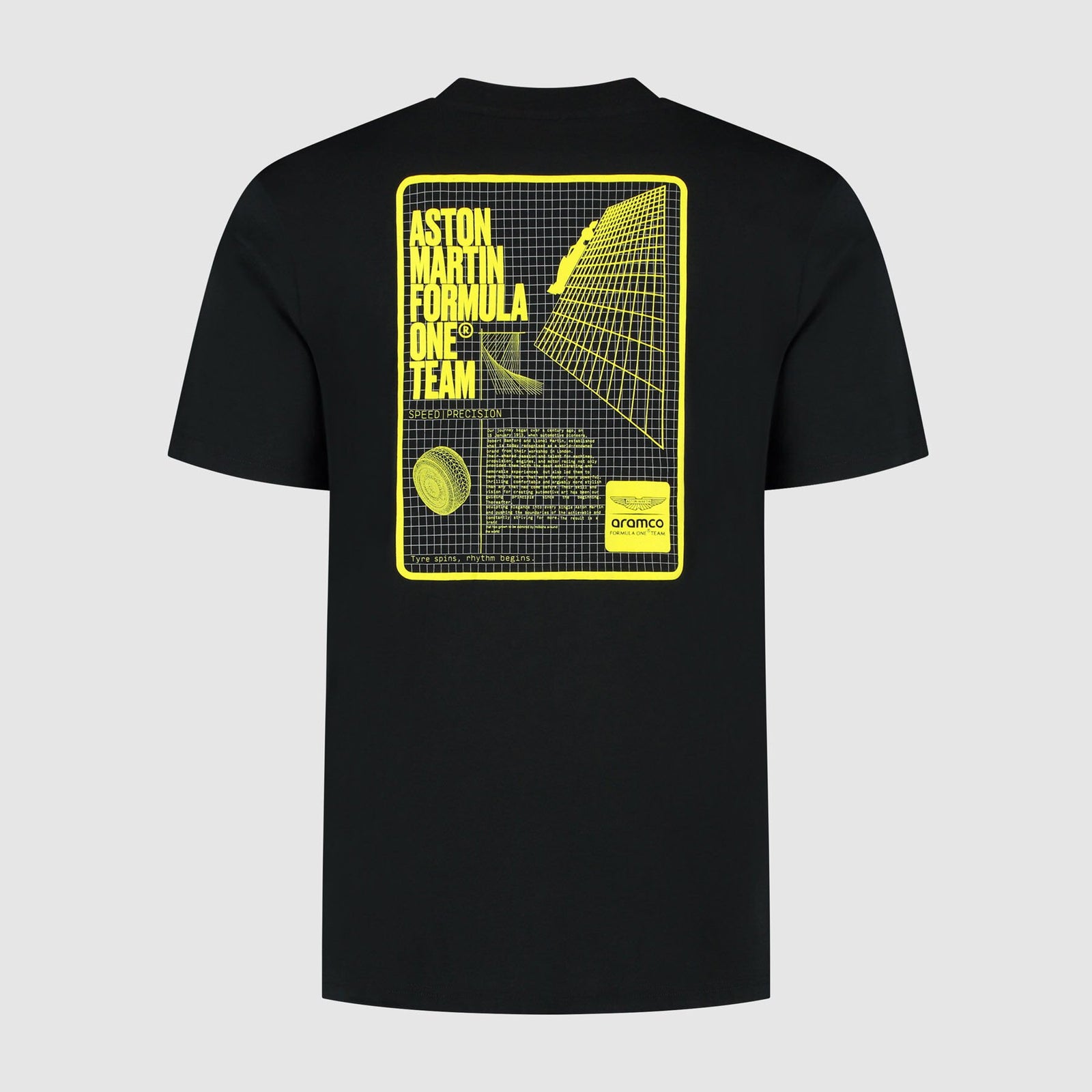Aston Martin F1 Team Grid Data Graphic T-shirt