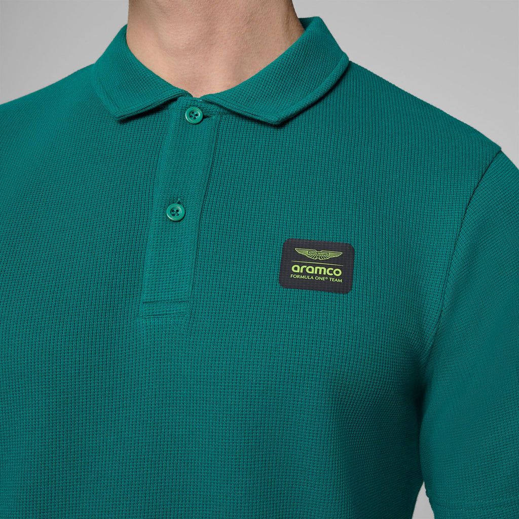 Aston Martin F1 Team Tech Waffle Polo