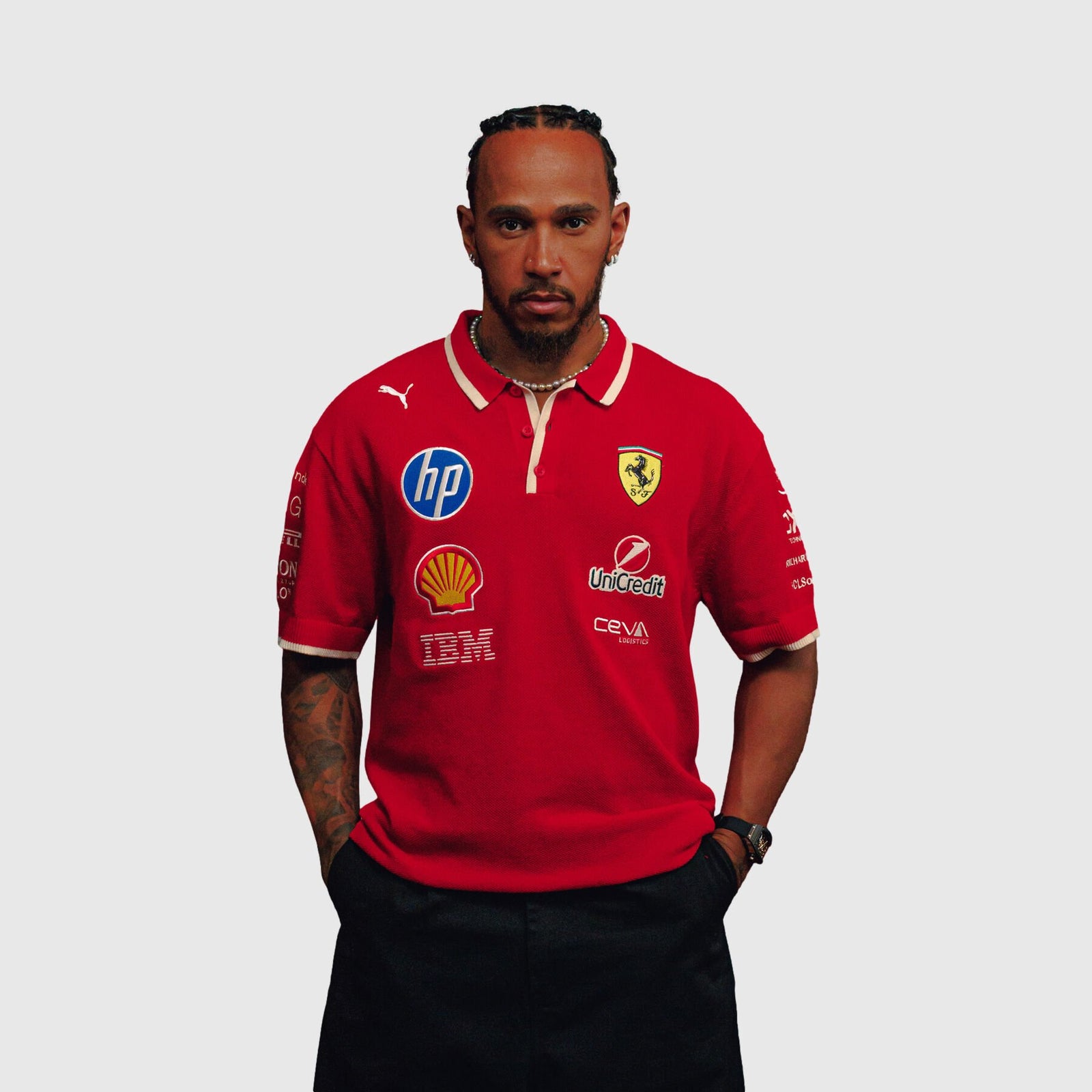Scuderia Ferrari F1 PUMA 2025 China GP Team Polo