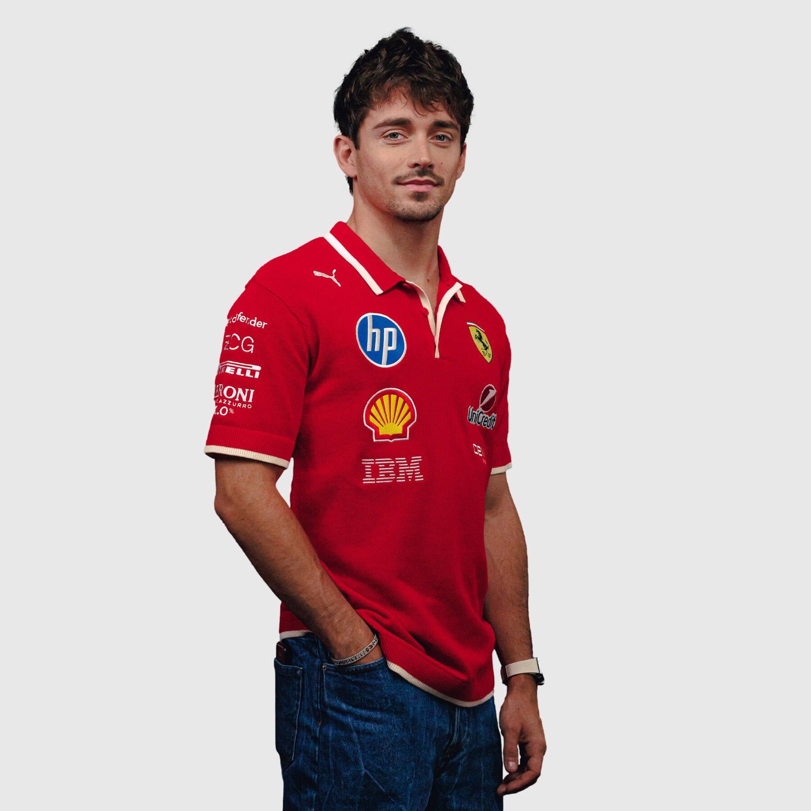 Scuderia Ferrari F1 PUMA 2025 China GP Team Polo