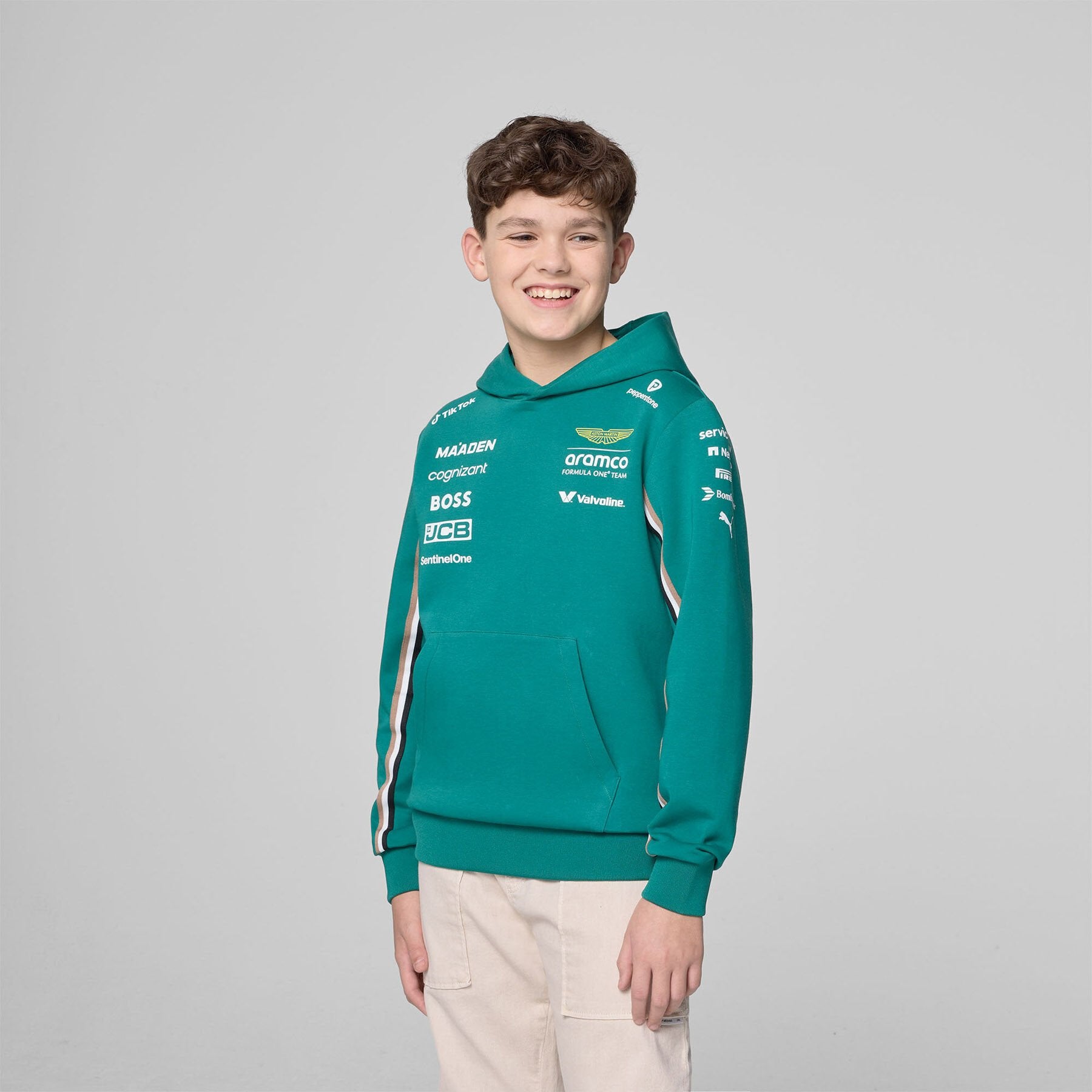 Aston Martin F1 Team Kids 2025 Team Hoodie