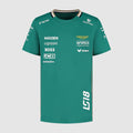 Aston Martin F1 Team Kids 2025 Lance Stroll Driver T-shirt