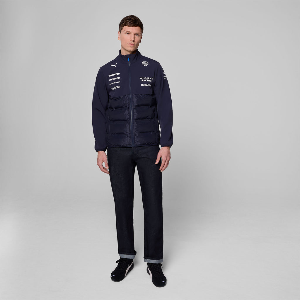 Williams Racing Team Jacket Williams Racing PUMA 2025 Team Hybrid Jacket – Cap On